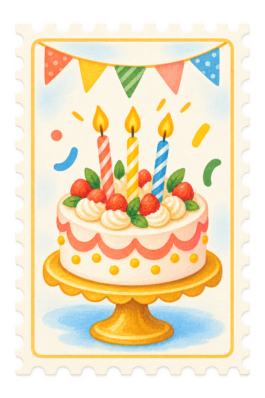 Birthday group card template