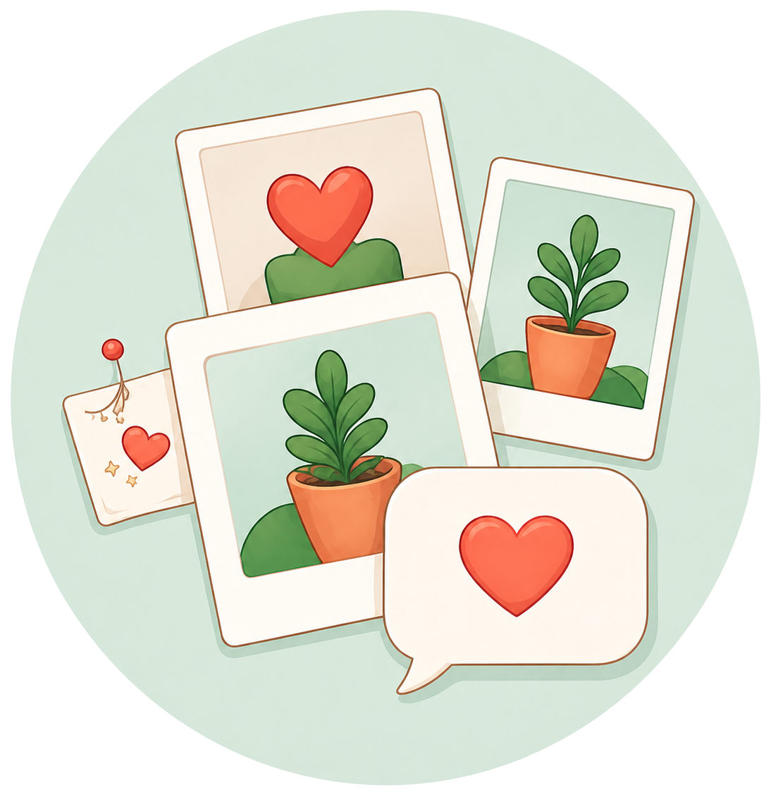 Collect messages and photos